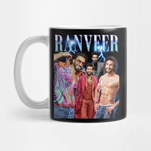 Ranveer Singh, Bollywood actor, Indian actor, 90s bootleg style Tshirt Mug